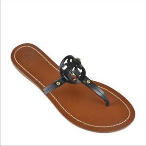 Tory Burch navy mini Miller sandals size 11